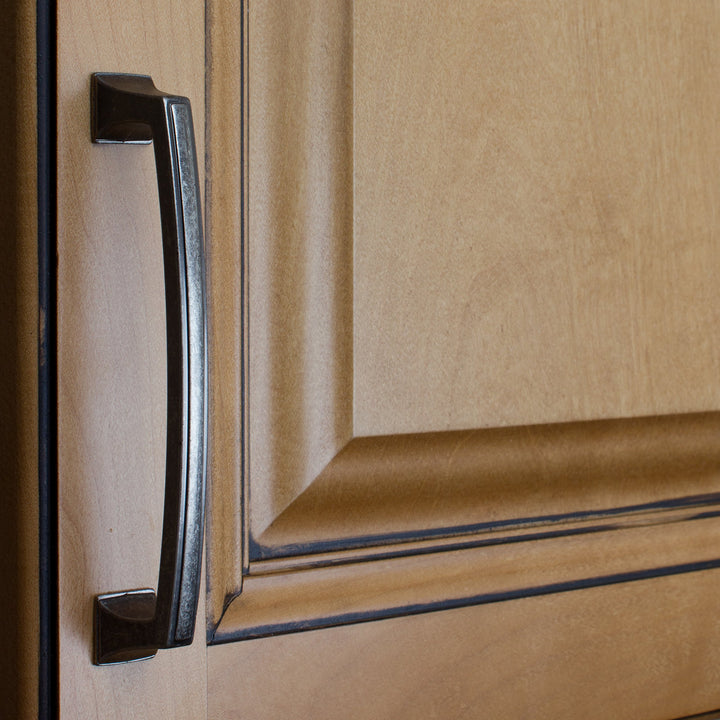 87380-128-WN-10 - GlideRite Hardware 5" CC Weathered Nickel Deco Base Cabinet - Diamond Home USA