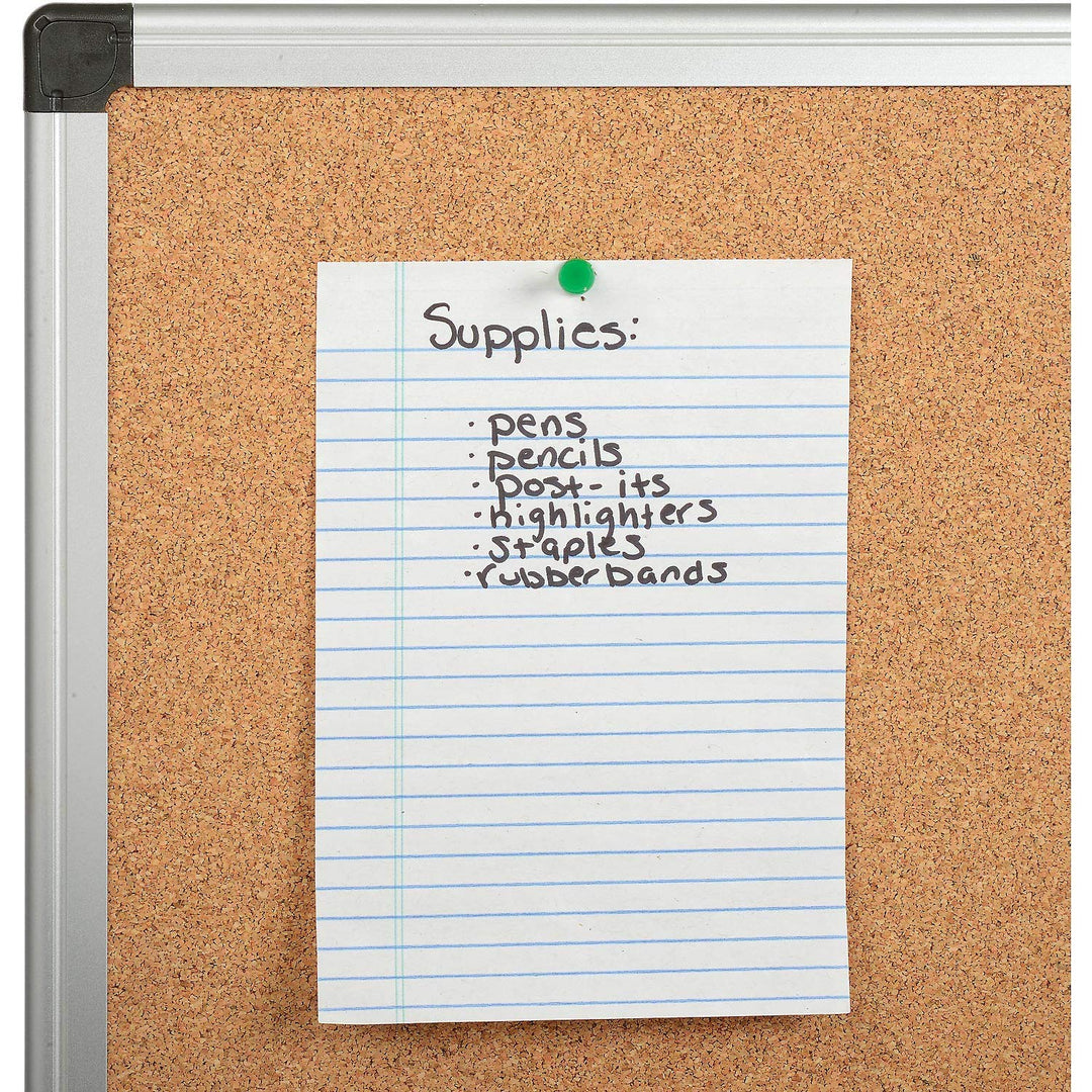 Cork Board - Aluminum Frame - 60 x 36 - Diamond Home USA