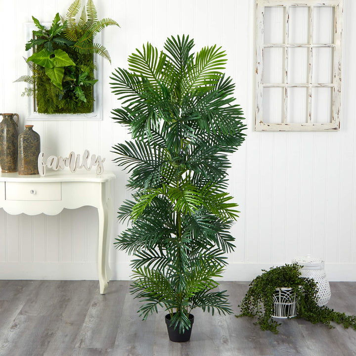 Nearly Natural 70in. Areca Artificial Palm Tree UV Resistant (Indoor/Outdoor) - Diamond Home USA