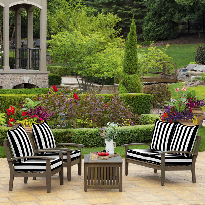 Arden Selections Outdoor ep Seat Set 24 x 24 Water Repellent Fade Resistant - Diamond Home USA