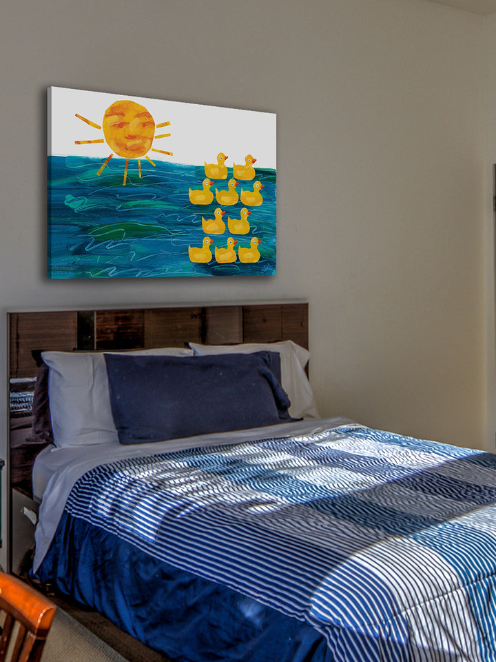 Marmont Hill Eric Carle's 10 Little Rubber Ducks Cover Canvas Wall Art 18 by - Diamond Home USA