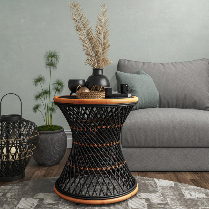 Kirby Rattan Round Stool