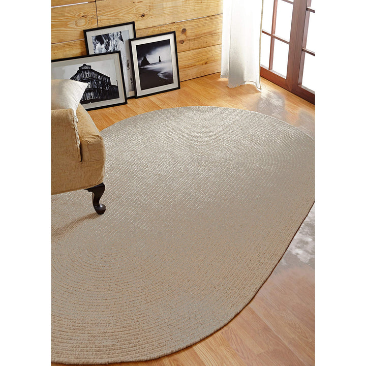 Better Trends Chenille Tweed & Solid Braid 100% Polyester Stain Resistant, Double Sided Reversible Indoor Area Rug