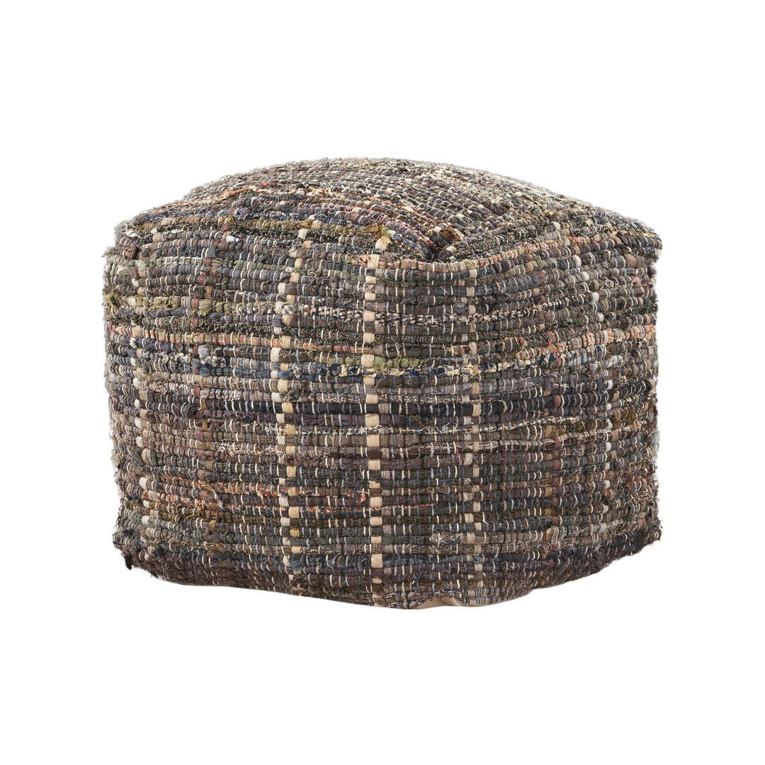 Christopher Knight Home Harris Fabric Pouf Khaki - Diamond Home USA