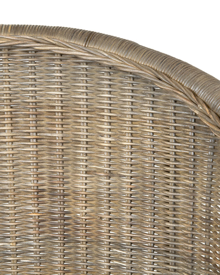 East at Main Layla Brown Rattan Counterstool (21x20.5x38) - Diamond Home USA