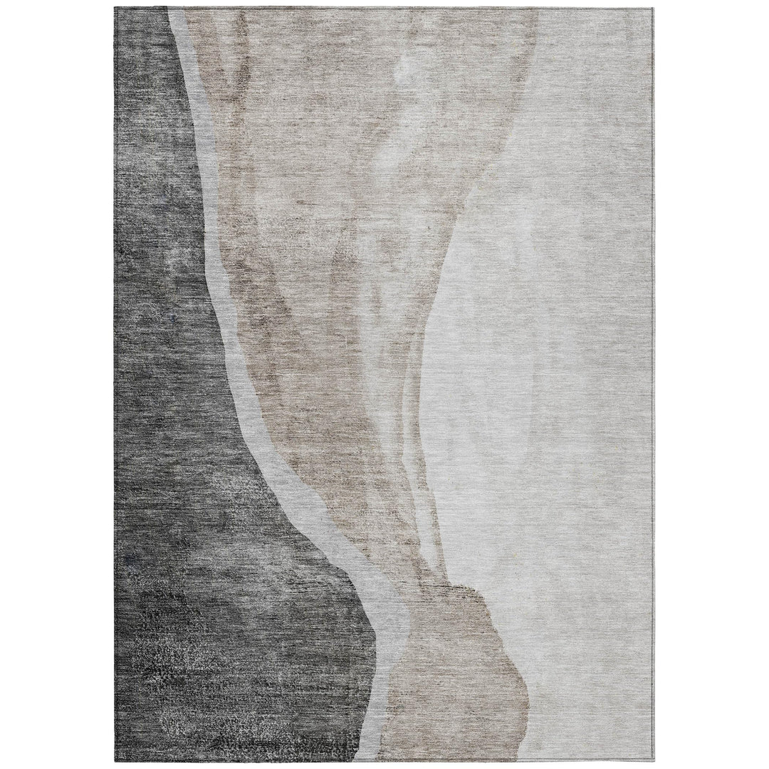 Addison Rugs Chantille ACN667 Charcoal 8' x 10' Indoor Outdoor Area Rug Easy Charcoal - 8' x 10'