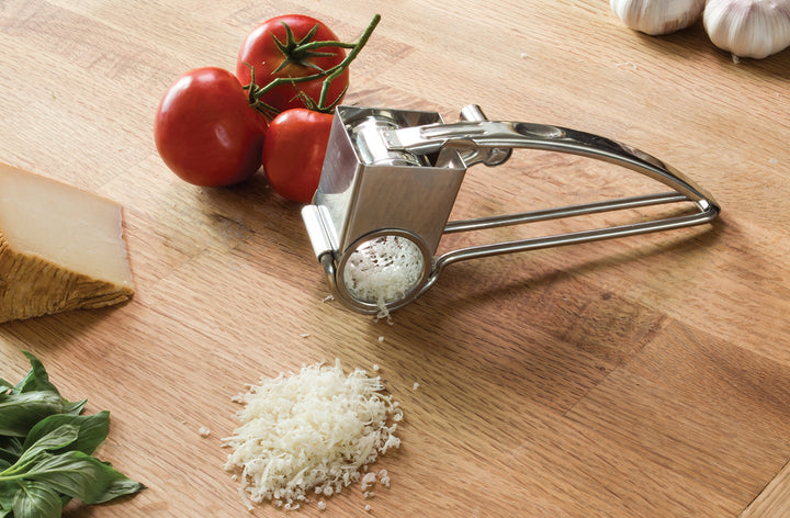 Fantes Rotary Cheese Grater 18/8 Stainless Steel The Italian Market Original