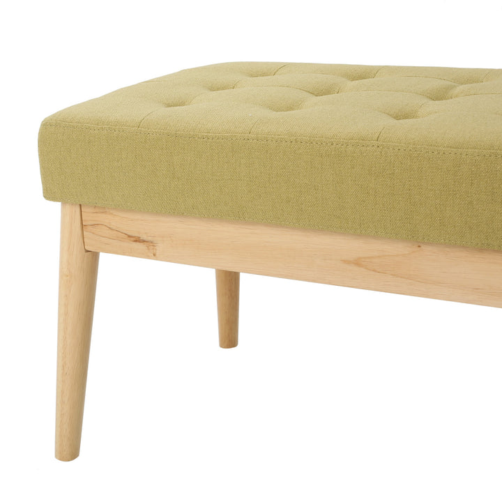 Christopher Knight Home Saxon Fabric Bench Bright Green - Diamond Home USA