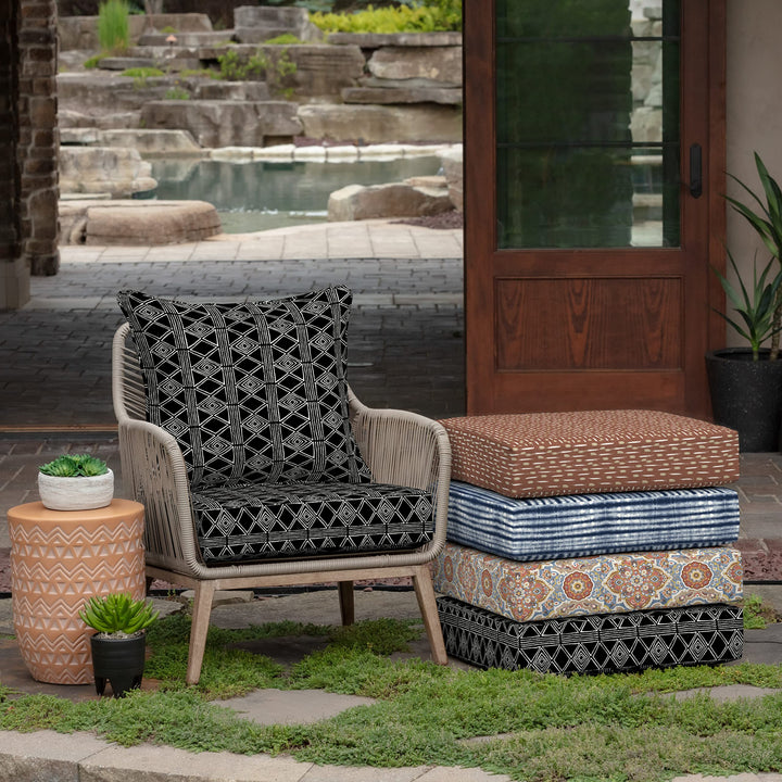 Arden lections Outdoor Deep at t 24 x 24 Rain-Proof Fade Resistant Deep - Diamond Home USA