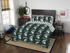 Northwest NCAA Michigan State Spartans Unisex-Adult Bed in a Bag Set Twin Rotary Twin - Michigan State Trojans