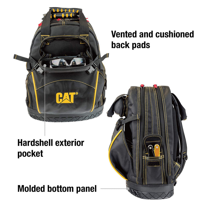 Caterpillar Cat 18" Pro Tool Backpack Black - Diamond Home USA
