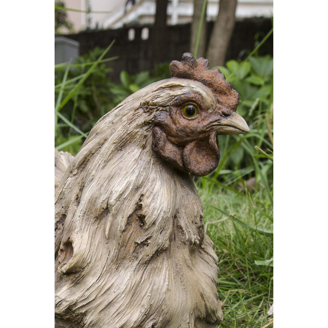 Squatting Hen Statue Polyresin - Diamond Home USA
