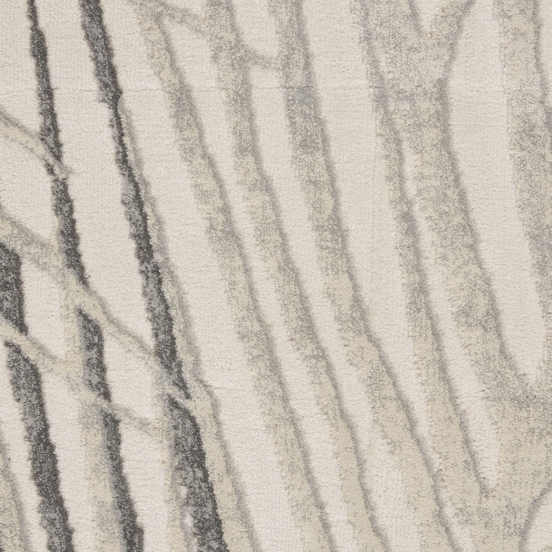 Nourison Rustic Textures Rustic Ivory/Grey 2'2" x 7'6" Area -Rug Easy - Diamond Home USA