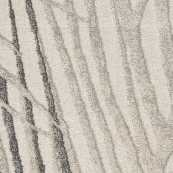 Nourison Rustic Textures Rustic Ivory/Grey 2'2" x 7'6" Area -Rug Easy - Diamond Home USA