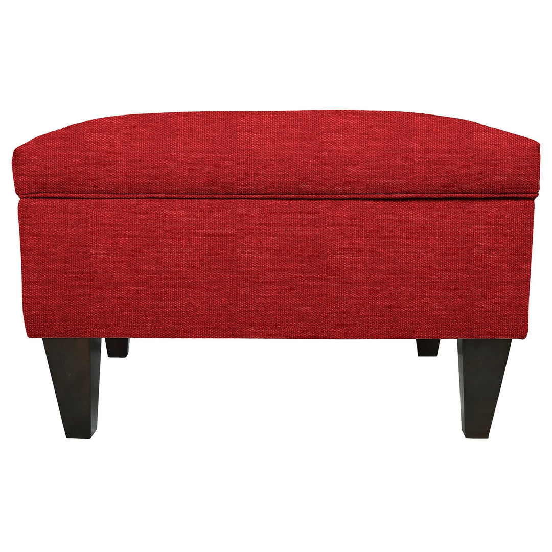MJL Furniture Brooklyn wson-7 Upholstered Square-Legged Box Storage Ottoman