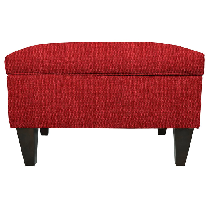 MJL Furniture Brooklyn wson-7 Upholstered Square-Legged Box Storage Ottoman