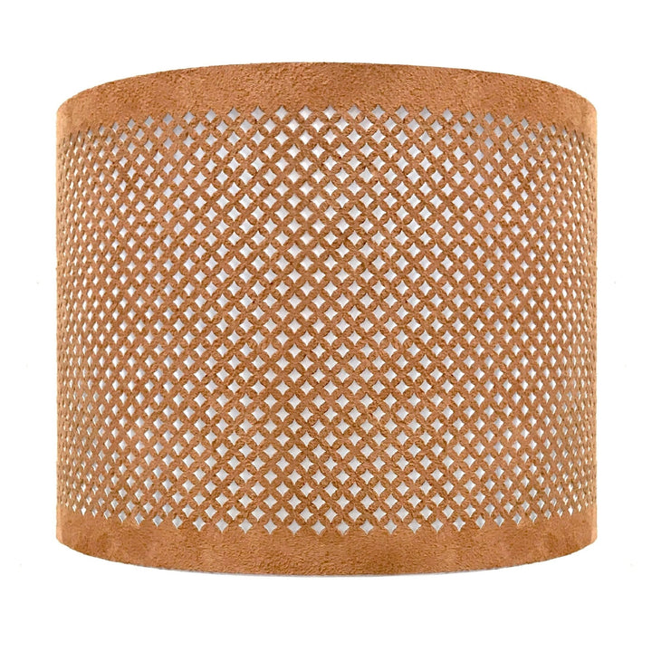 Do-it-yourself "Diy" Leather Stencil Design Uno Drop Hardback Lamp Shade Light