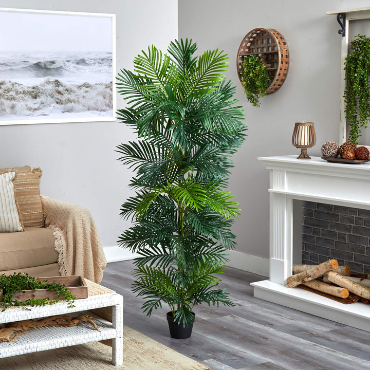 Nearly Natural 70in. Areca Artificial Palm Tree UV Resistant (Indoor/Outdoor) - Diamond Home USA