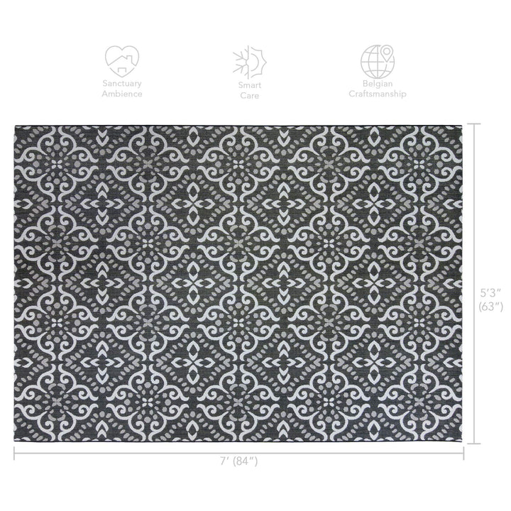 Gertmenian Indoor Outdoor Classic Flatweave Area Rug Stain & UV Resistant Carpet