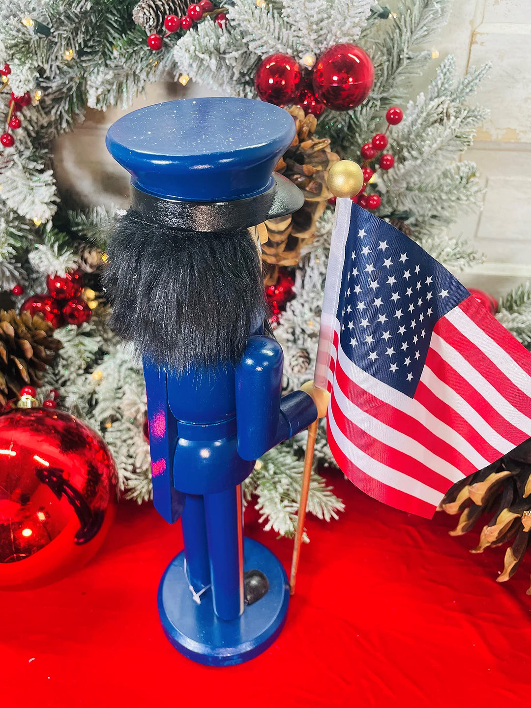 Santa's Workshop 14" Air Force Nutcracker Blue 70426 - Diamond Home USA