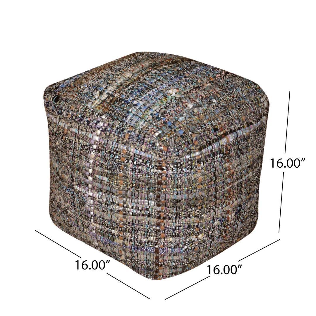 Christopher Knight Home Harris Fabric Pouf Khaki - Diamond Home USA