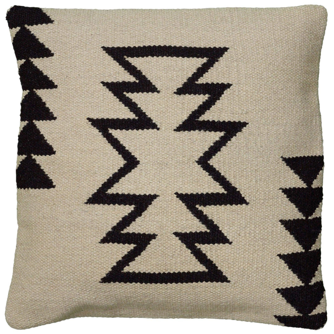 Rizzy Home|T05815|Poly Fill Decorative Pillow|18"x18" Black/White/Neutral