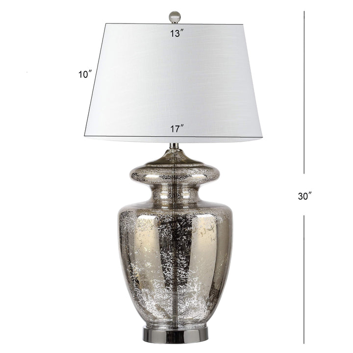 JONATHAN Y JYL1014A Hughes 31" Glass LED Table Lamp Modern Contemporary Glam