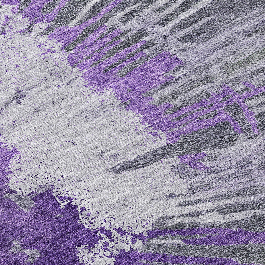 Addison ugs Chantille ACN645 Purple 2'3" x 7'6" Indoor Outdoor Hallway unner - Diamond Home USA
