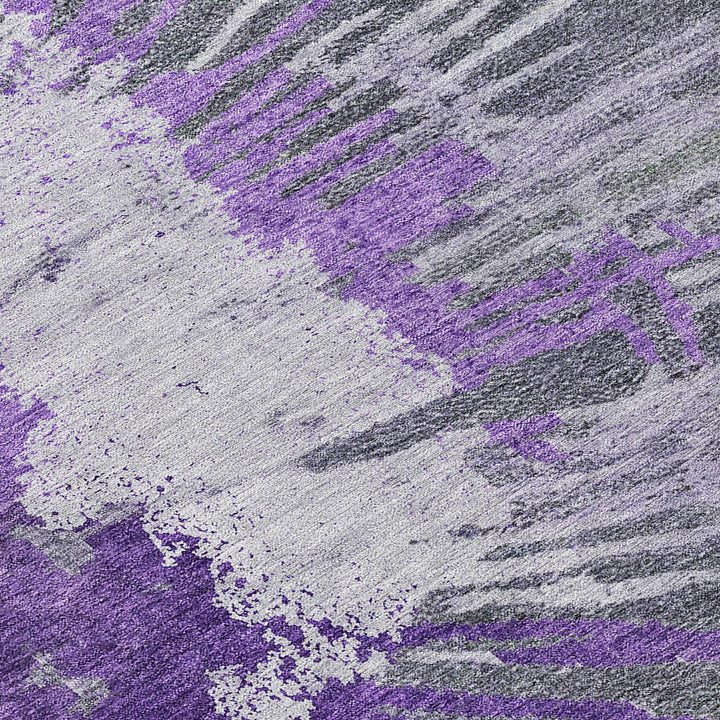 Addison ugs Chantille ACN645 Purple 2'3" x 7'6" Indoor Outdoor Hallway unner - Diamond Home USA