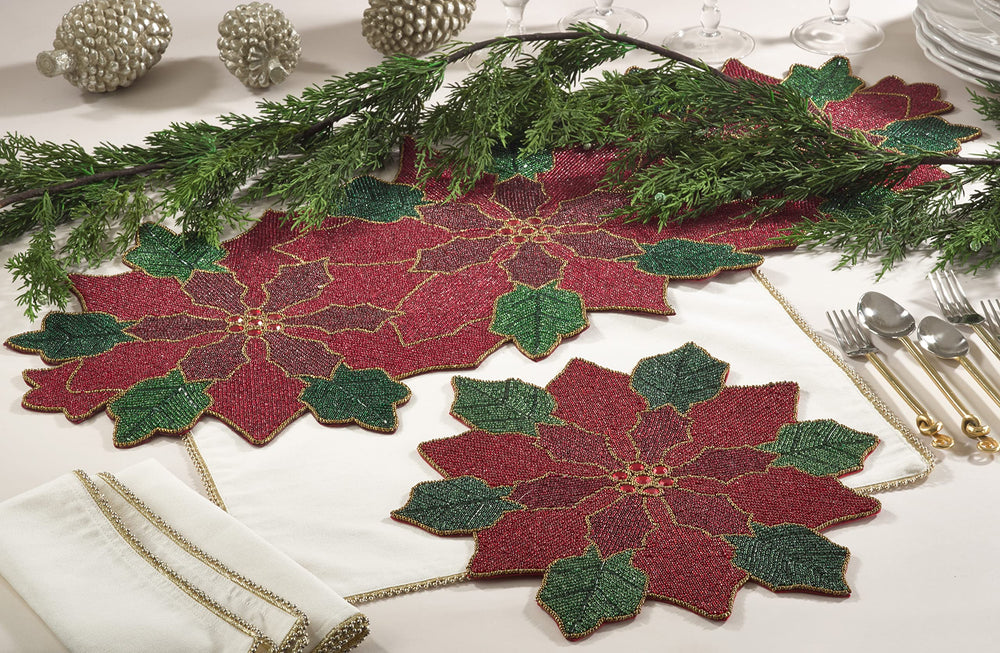 Beaded Table Runner - Diamond Home USA