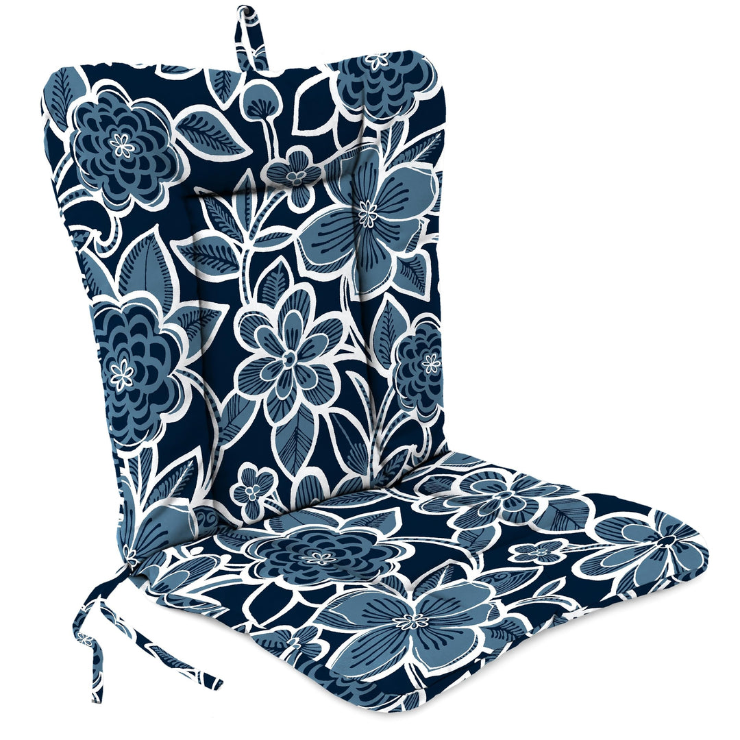 Jordan Manufacturing 21" x 38" Rectangular Outdoor Chair Cushion - 38'' L x 21'' Halsey Navy