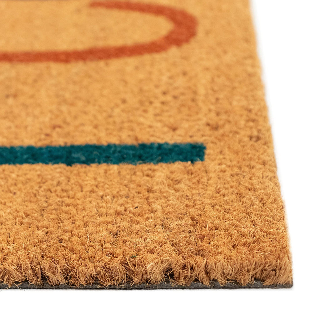 Peace Outdoor Mat L 24"x36" Novelty Rectangle Fiber All-Weather - Diamond Home USA