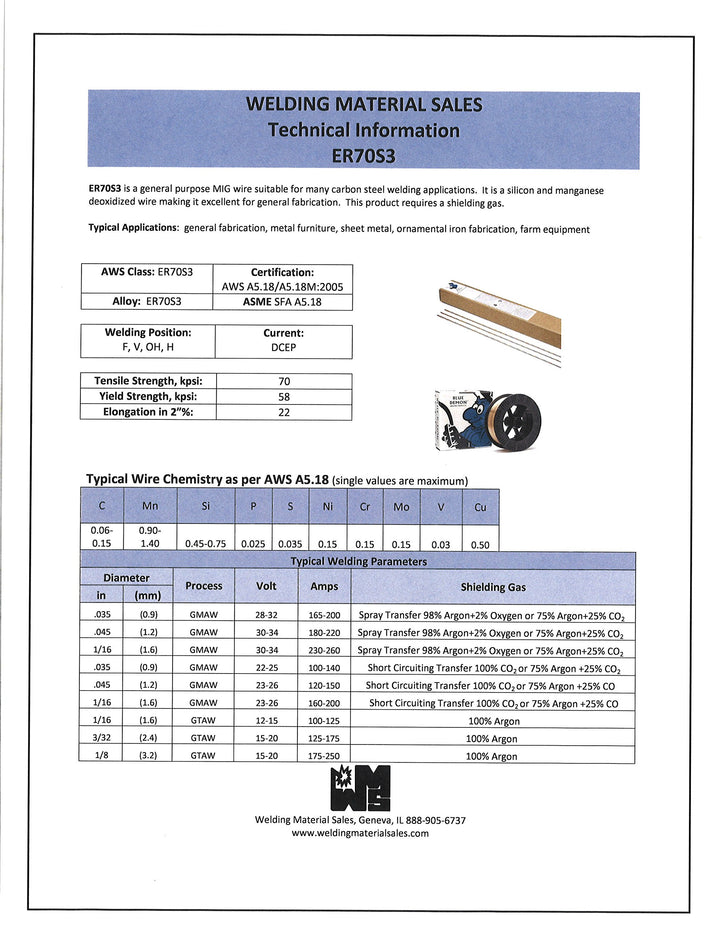Blue Demon ER70S3 X .035 X 44LB Spool General Fabrication Carbon Steel elding - Diamond Home USA