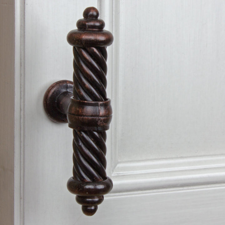 GlideRite Hardware 3131-ORB-10 3.5 inch Diameter Oil Rubbed Bronze Twisted Steel - Diamond Home USA