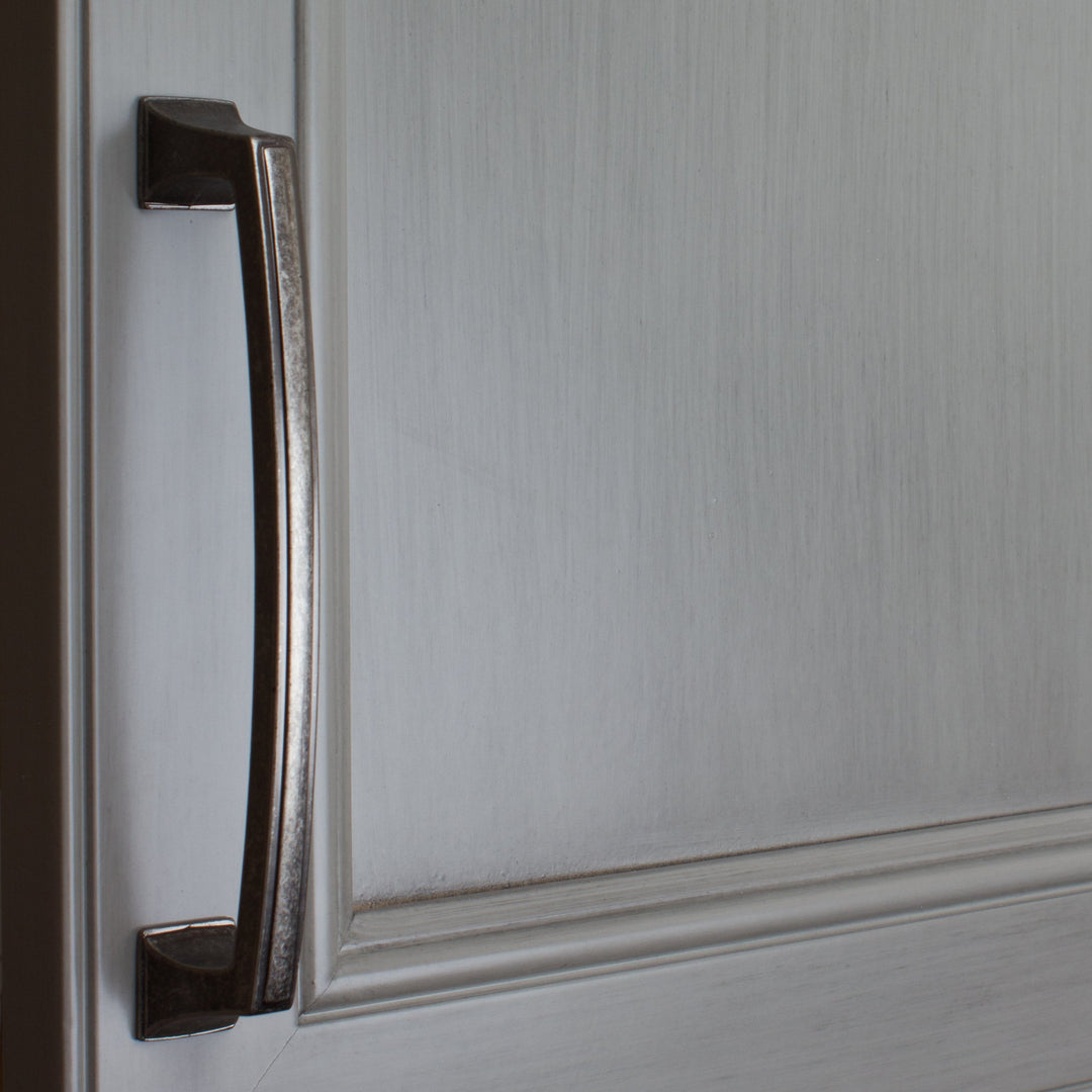 87380-128-WN-10 - GlideRite Hardware 5" CC Weathered Nickel Deco Base Cabinet - Diamond Home USA