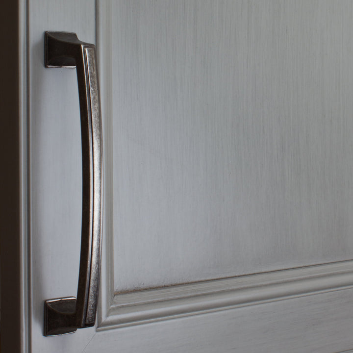 87380-128-WN-10 - GlideRite Hardware 5" CC Weathered Nickel Deco Base Cabinet - Diamond Home USA