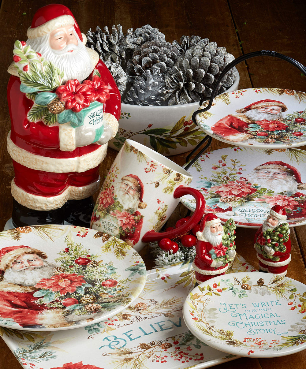 Certified International Christmas Story 11" Dinner Plates Multicolored Large Set - Diamond Home USA