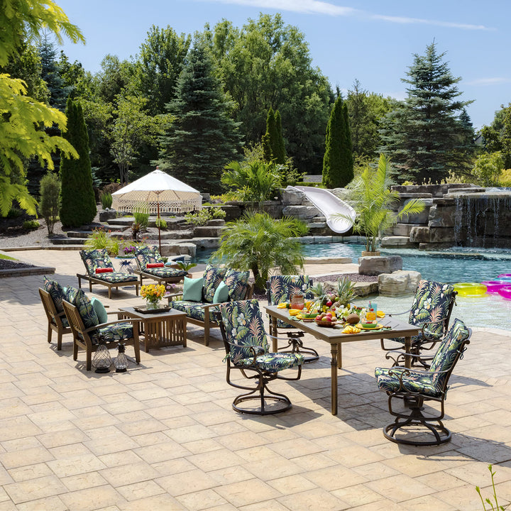 Arden Selections Outdoor Dining Chair Cushion 20 x 20 Rain-Proof Fade - Diamond Home USA