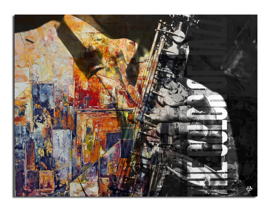 Ready2HangArt Color of Jazz II Oversized Abstract Modern Contemporary Canvas - Diamond Home USA