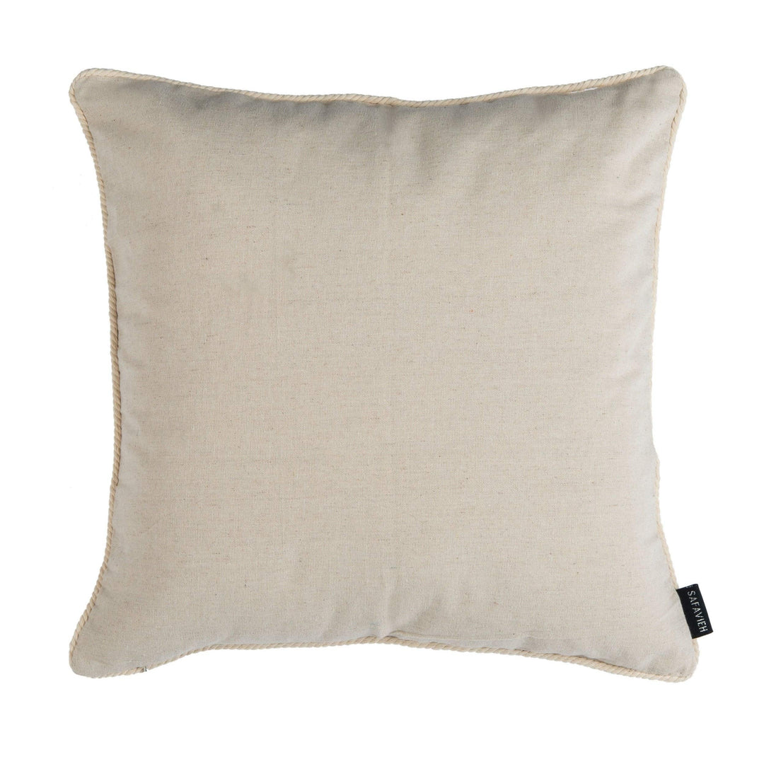 18" Seahorse Pillow Beige Animal Nautical Coastal Polyester Single - Diamond Home USA