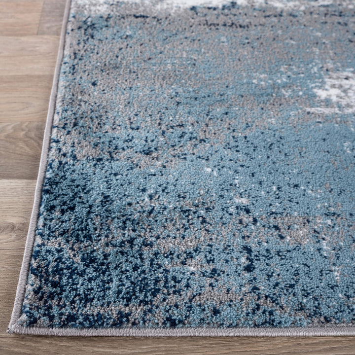 Rugshop Distressed Abstract Watercolor Area Rug