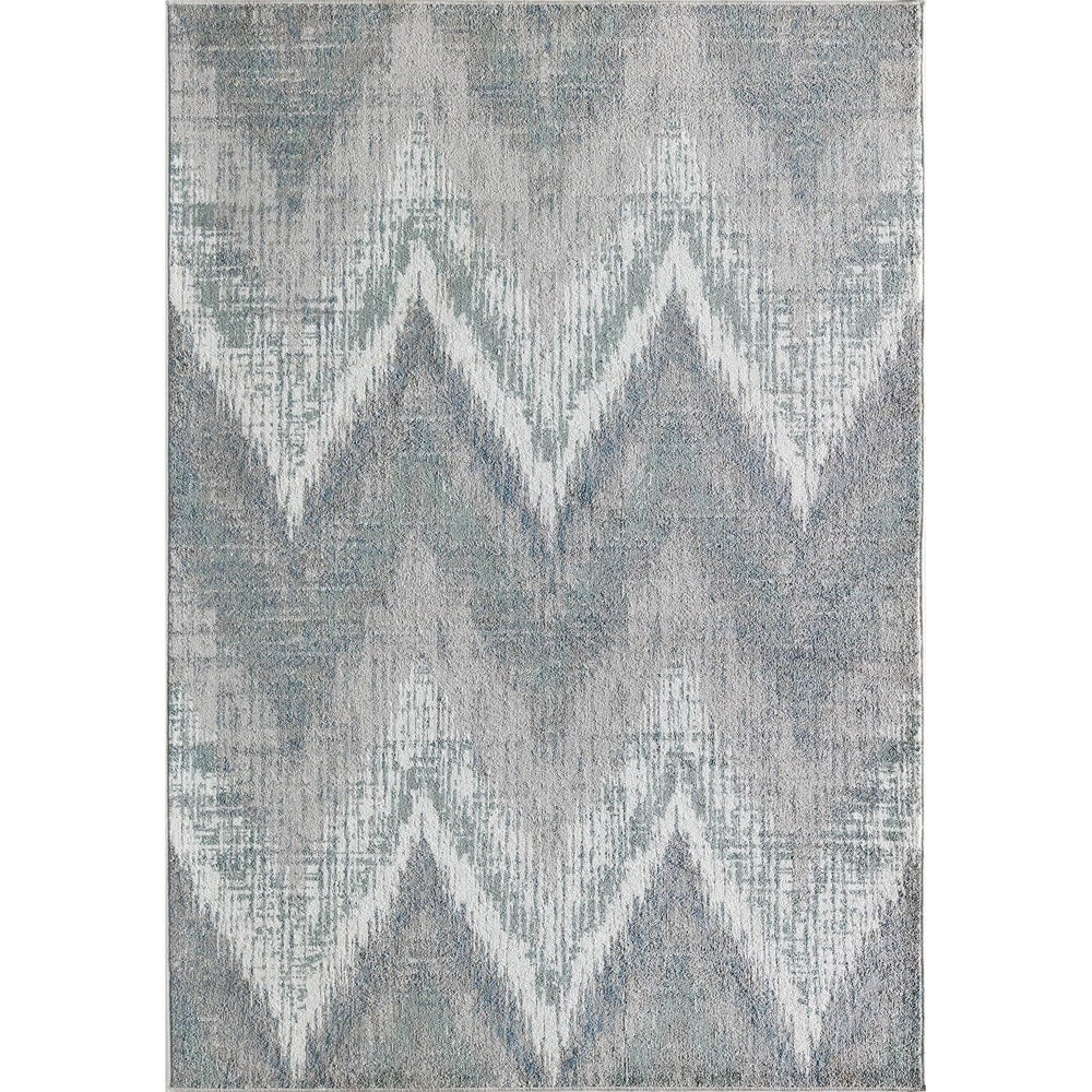 Rugs America Amabella IV30A Spring Mint Abstract Vintage Area Rug 5'3"x7' - Diamond Home USA