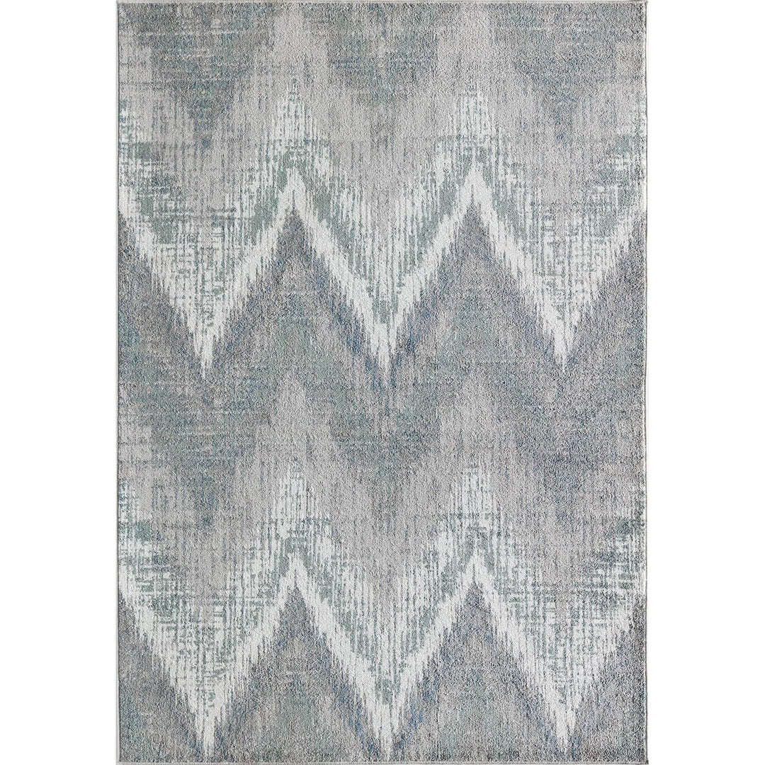 Rugs America Amabella IV30A Spring Mint Abstract Vintage Area Rug 5'3"x7' - Diamond Home USA