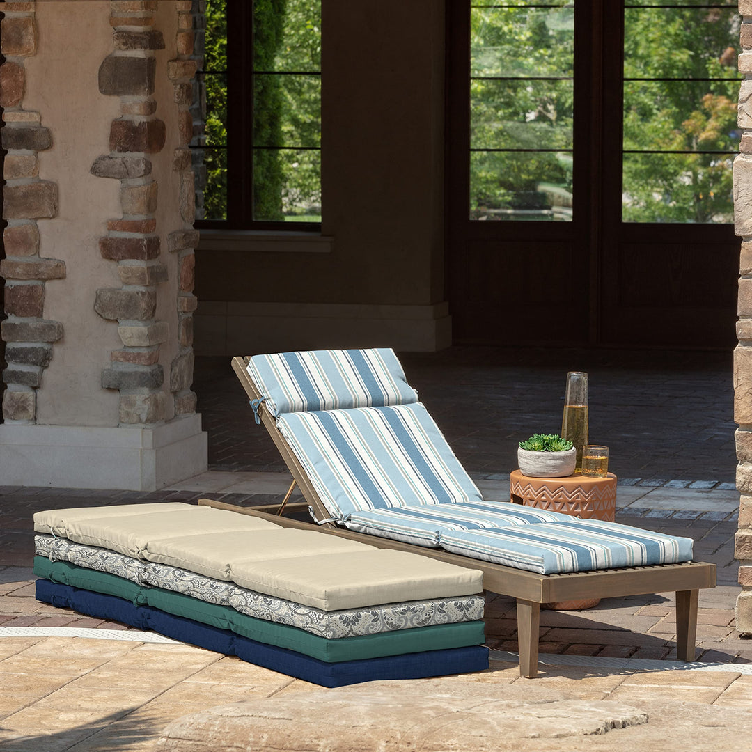 Arden Selections Outdoor Chaise Cushion 1 x 7 Rain-Proof Fade Resistant 7 x - Diamond Home USA