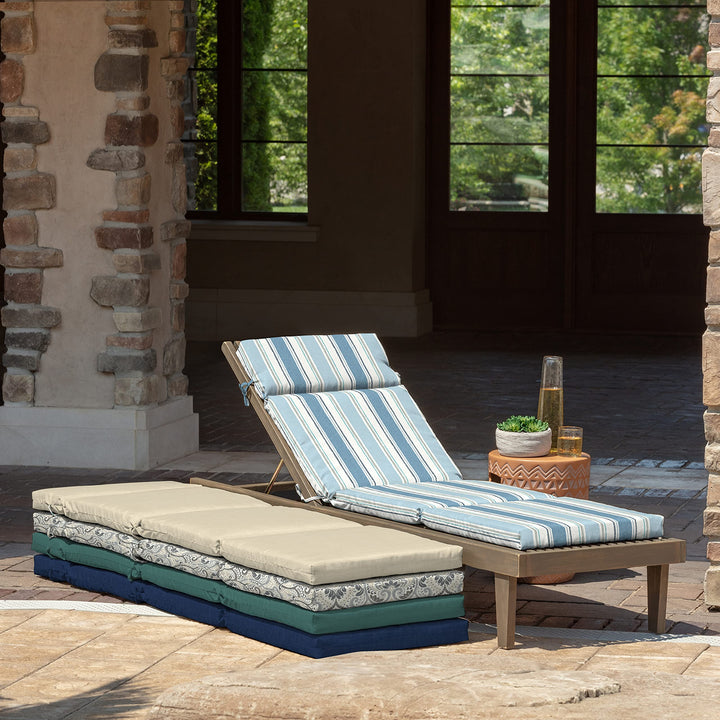 Arden Selections Outdoor Chaise Cushion 1 x 7 Rain-Proof Fade Resistant 7 x - Diamond Home USA