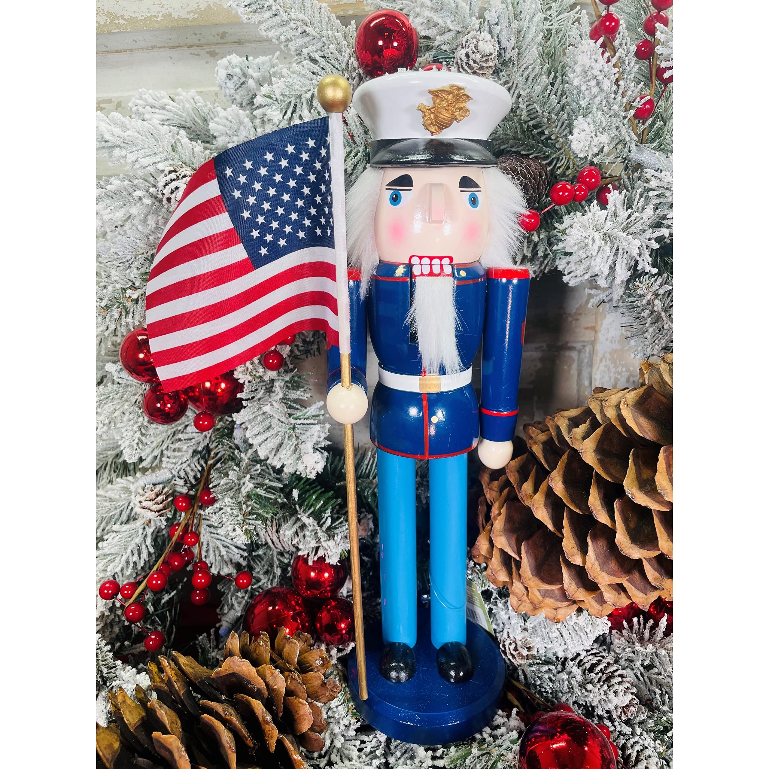Santa's Workshop Marine Nutcracker - Thumbnail 4