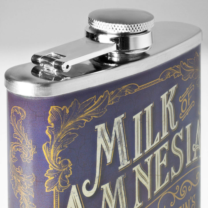 Milk Of Stainless Steel 8 Oz Flask Multi Color - Diamond Home USA