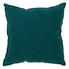 SARO LIFESTYLE 100% Linen Down-Filled Throw Pillow with Fringed Edges jasper green