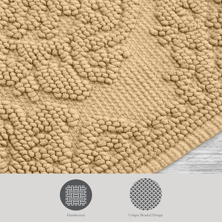 Jean Pierre - Ricardo th Mat Woven Fringe throom Rugs 100% Cotton Premium