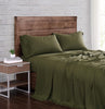 Brooklyn Loom Flax Linen Sheet Set King Olive Green Olive Green - King